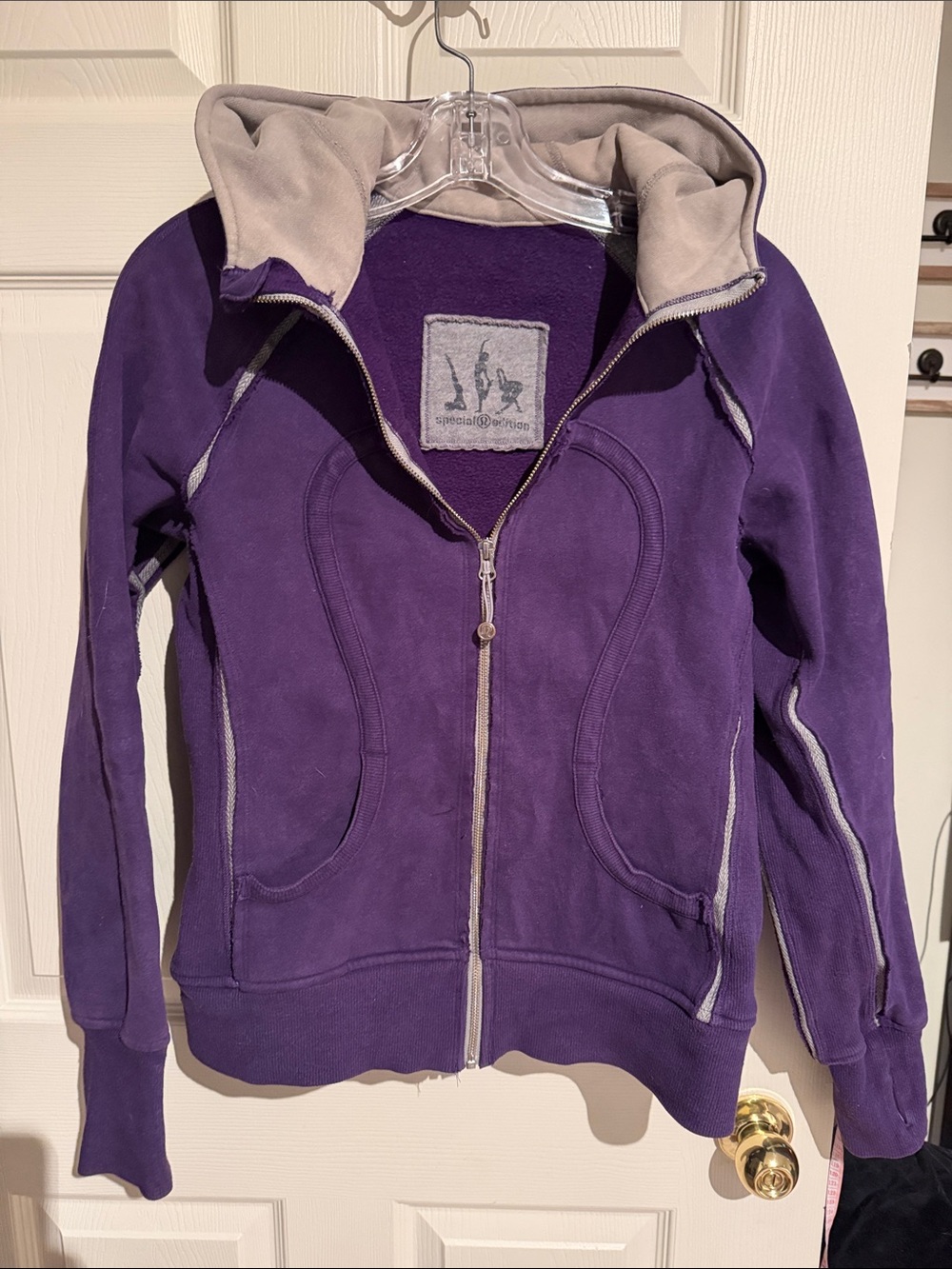 Women’s Purple Zip-Up Hoodie Jacket
